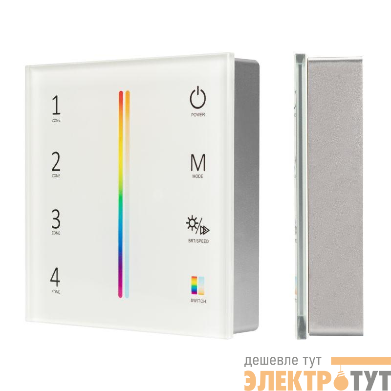 Панель Sens SMART-P55-MULTI White (3В 4 зоны 2.4G) (IP20 пластик) Arlight 028309