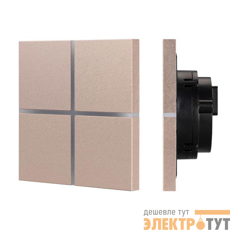 Панель сенсорная KNX-304-13-IN Champagne (BUS Frameless) (IP20 металл) INTELLIGENT ARLIGHT 039670