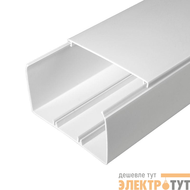 Кабель-канал 100х60 L2000 с двойн. замком бел. Промрукав PR.0610061
