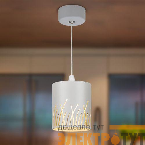 Светильник подвесной (подвес) PL30 WH цоколь GX53 потолочный цилиндр бел. Эра Б0061409