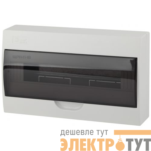 Бокс навесной ЩРН-П-18 18мод. IP41 пластик SIMPLE NO-box_simple-plastic_18_surface BOXS18 Эра Б0041527