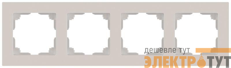 Рамка 4-м СП Accent 6-504-06 перламутр. Intro Б0063719