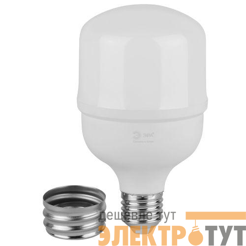 Лампа светодиодная GREEN LINE POWER T80-40W-840-E27/E40 GL 40Вт колокол 4000К яркий свет бел. E27/E40 Эра Б0067027