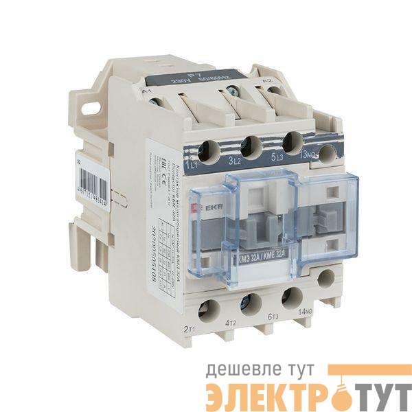 Контактор КМЭ 32А кат. 110В AC 1НО PROxima EKF ctr-s-32-110