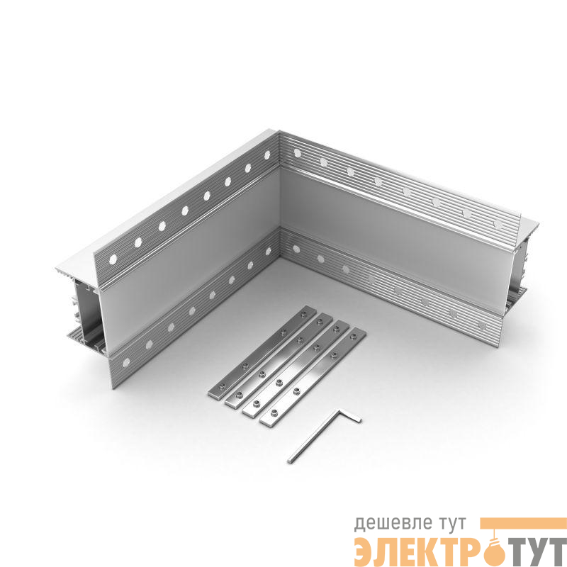 Угол SL-LINIA45-FANTOM внутренний металл Arlight 030103