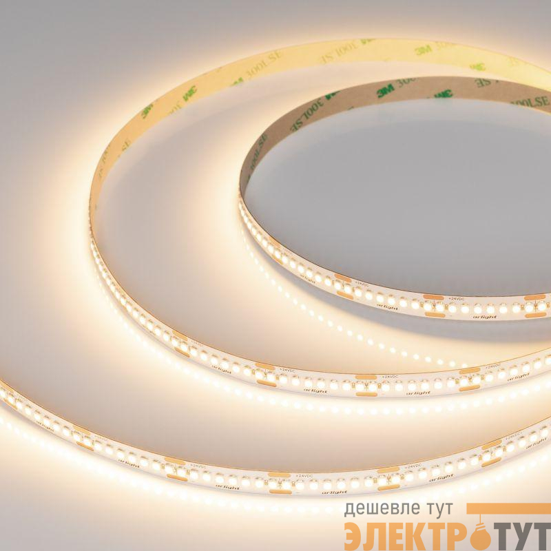 Лента светодиодная UL-A240-10mm 24V Warm 3000К 19Вт/м IP20 (уп.5м) Arlight 048128