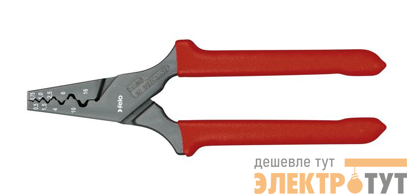 Клещи для обжима наконечников 0.5-16кв.мм Felo 59231940