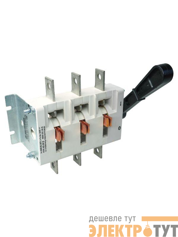 Выключатель-разъединитель 3п 400А ВР32-37 А 30220-00 УХЛ3 IP00 одно направление несъемная боков. рукоятка Электротехник ET276978