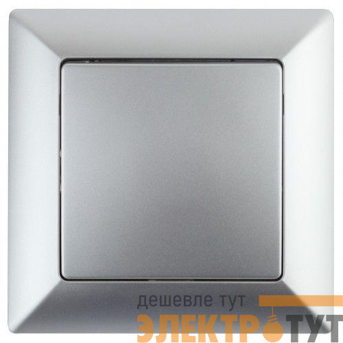 Переключатель промежуточный 1-кл. СП Solo 4-108-03 10А 250В IP20 алюм. Intro Б0053619