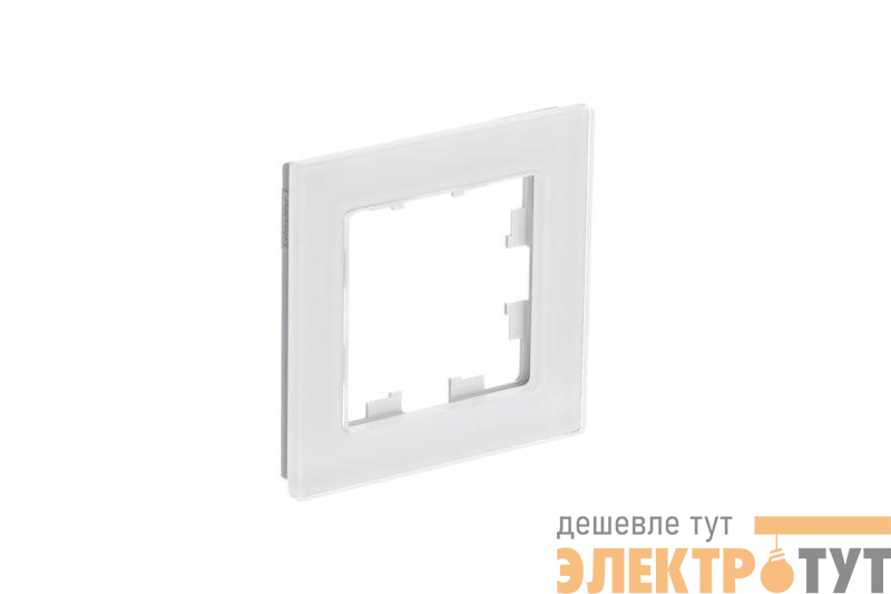 Рамка 1-м AtlasDesign Nature натур. стекло бел. SE ATN360101