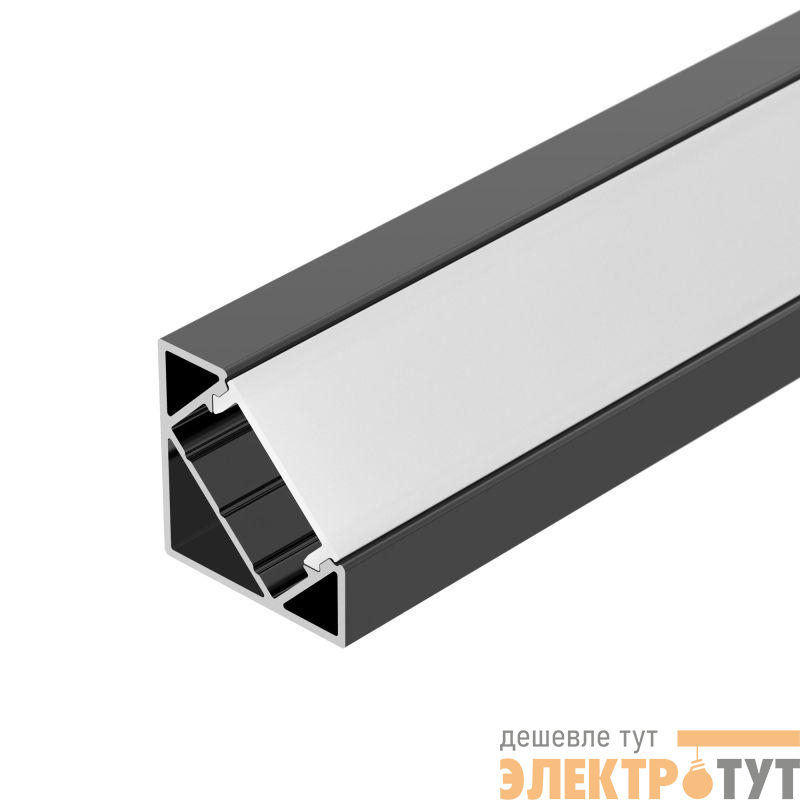 Профиль SL-KANT-H18-2000 BLACK L2000 алюм. Arlight 049430