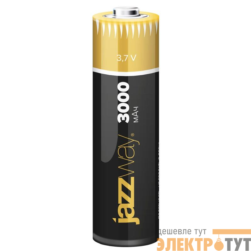 Аккумулятор 18650 3.7В Li-Ion 3000мА.ч с защитой JazzWay 5012073