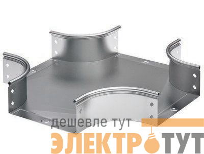 Ответвитель для лотка Х-образ. DPX 50х50 в комплекте с крепеж. эл. гор. оцинк DKC 36180KHDZ