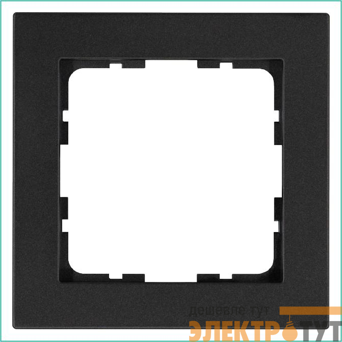 Рамка 1-м G-Classic антрацит Jasmart G1001B