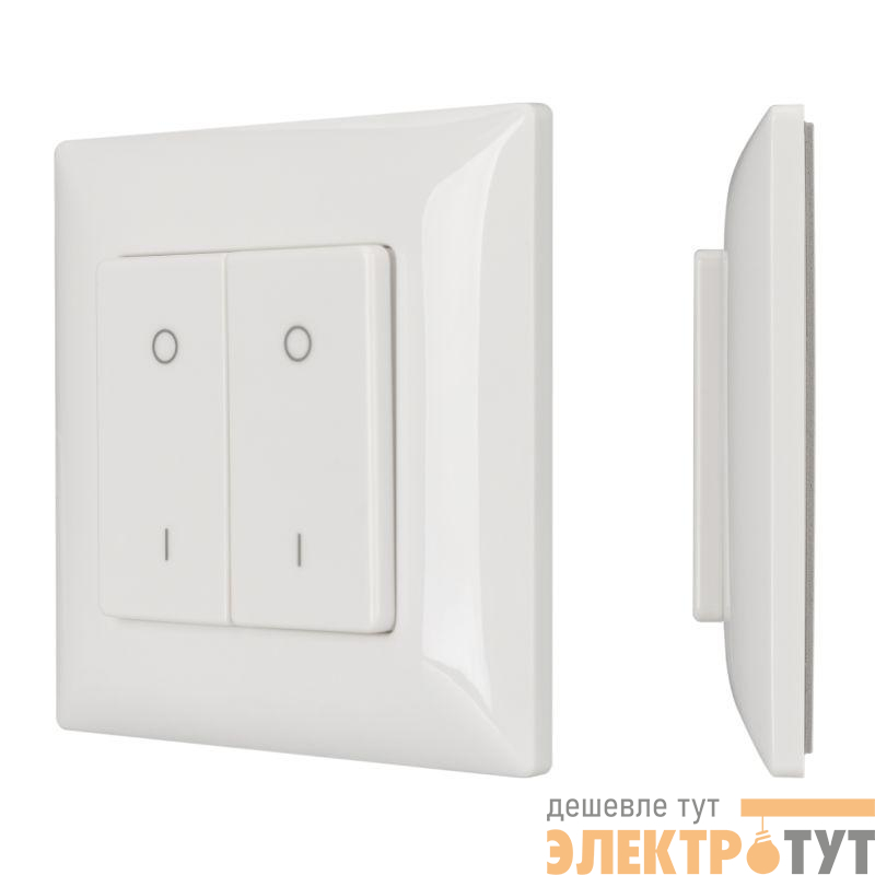 Панель SMART-P47-DIM-P-SUF 3В 2 зоны Knob 2.4G пластик Arlight 028301