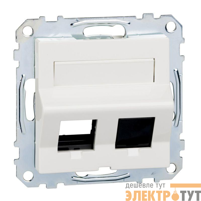 Плата наклонная для Keystone RJ45 Merten бел. SchE MTN4568-0319