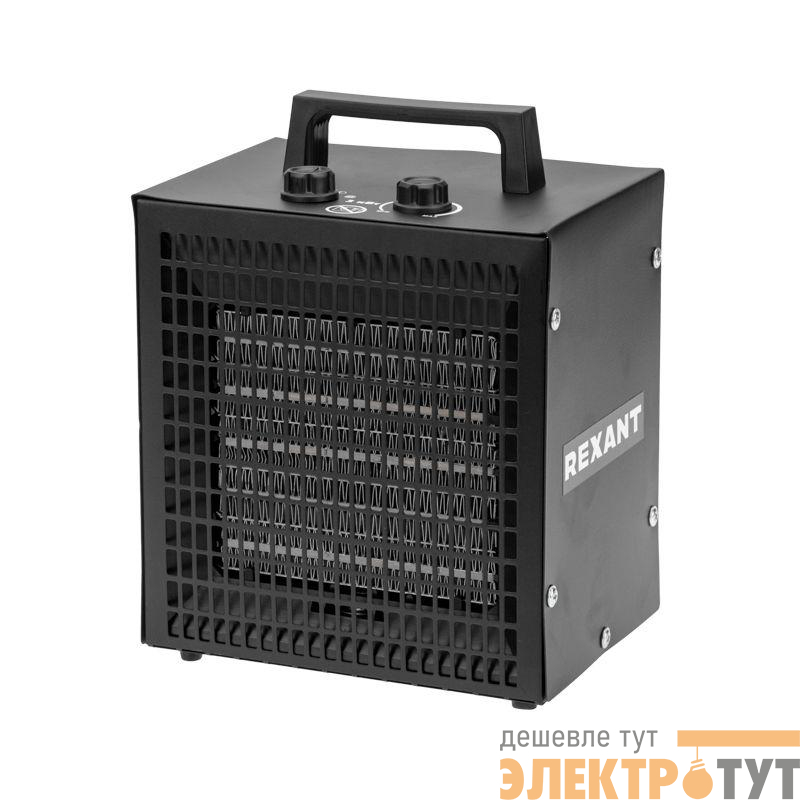 Пушка тепловая электрическая квадратная PTC 3кВт Rexant 60-0042
