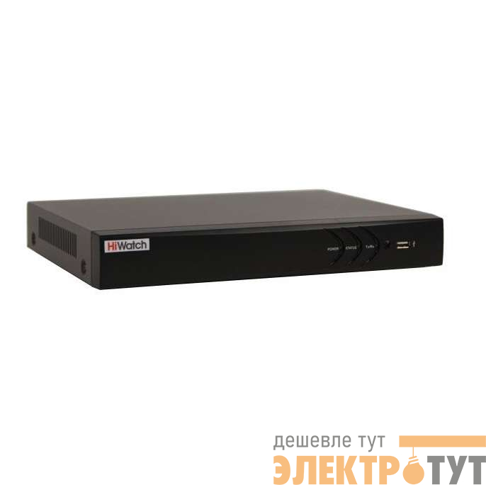 Видеорегистратор DS-N308/2P(B) 8канальный с 8PoE интерфейсами HiWatch 00-00001890