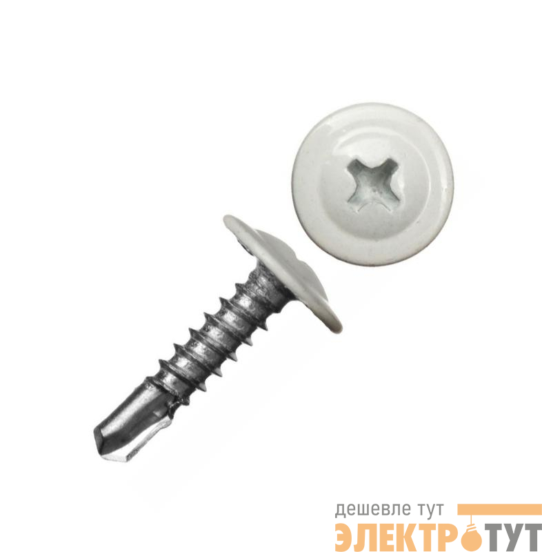 Саморез ШСММ сверло 4.2х16 бел. KP RAL 9003 (уп.20шт) Tech-Krep/Zitar 125523