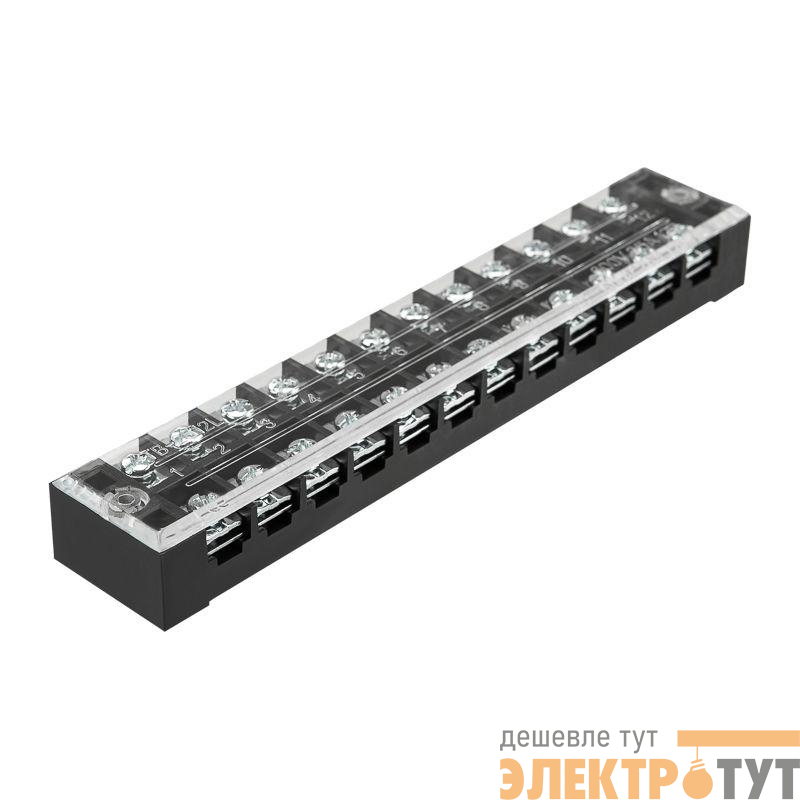 Блок зажимов клеммный БЗН ТВ-2512 2.5кв.мм 25А 12 пар Rexant 11-2157