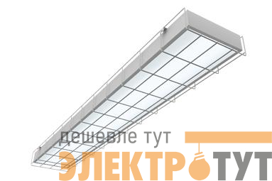 Светильник светодиодный 36Вт 4000К IP40 1195х200х65 спортивный накладной с решеткой без рассеив. VARTON V1-E0-00066-20000-2003640