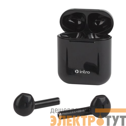 Гарнитура-Bluetooth BI1600 сенсорная ultra slim с зар. кейсом черн. Intro Б0044835