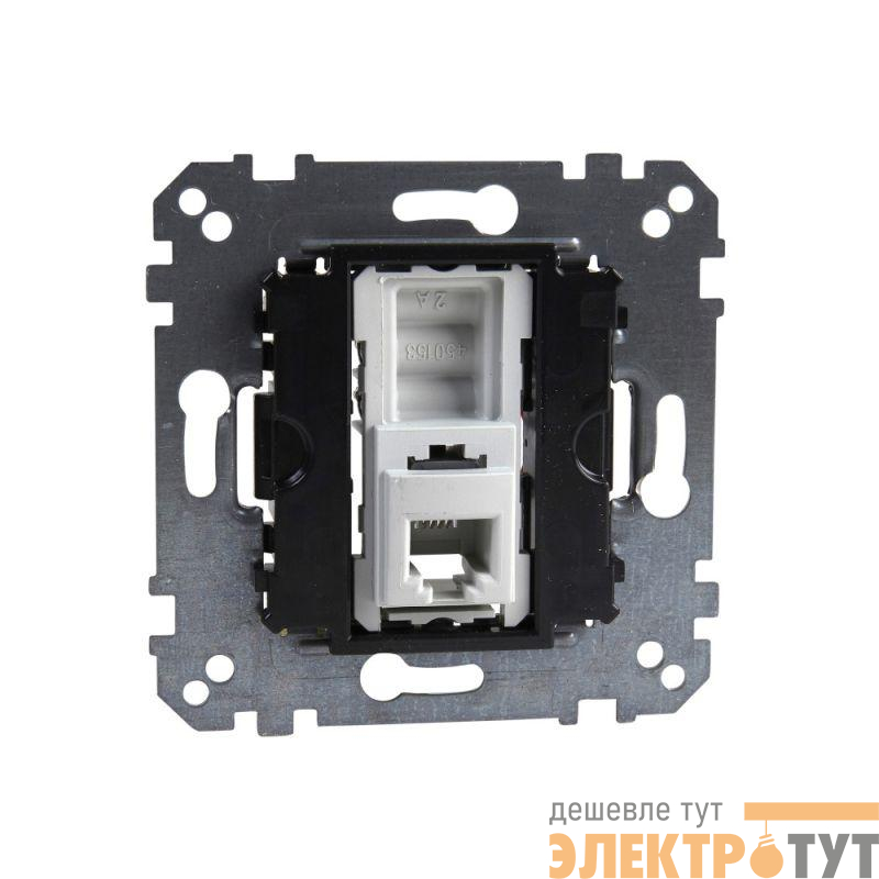 Механизм розетки телеф. СП Merten с 4-конт. разъем. RJ12 SchE MTN463501