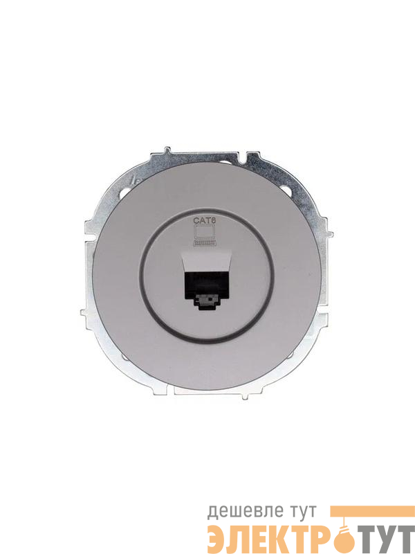 Розетка компьютерная СП OSEN RJ45 кат.6 механизм сер. матов. LEZARD 743-7488-140