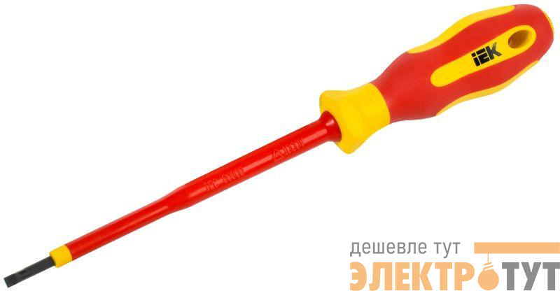 Отвертка диэлектрическая SL3.0х100 Т2 ARMA2L 5 IEK A2L5-SC30-T2-SL-30-100
