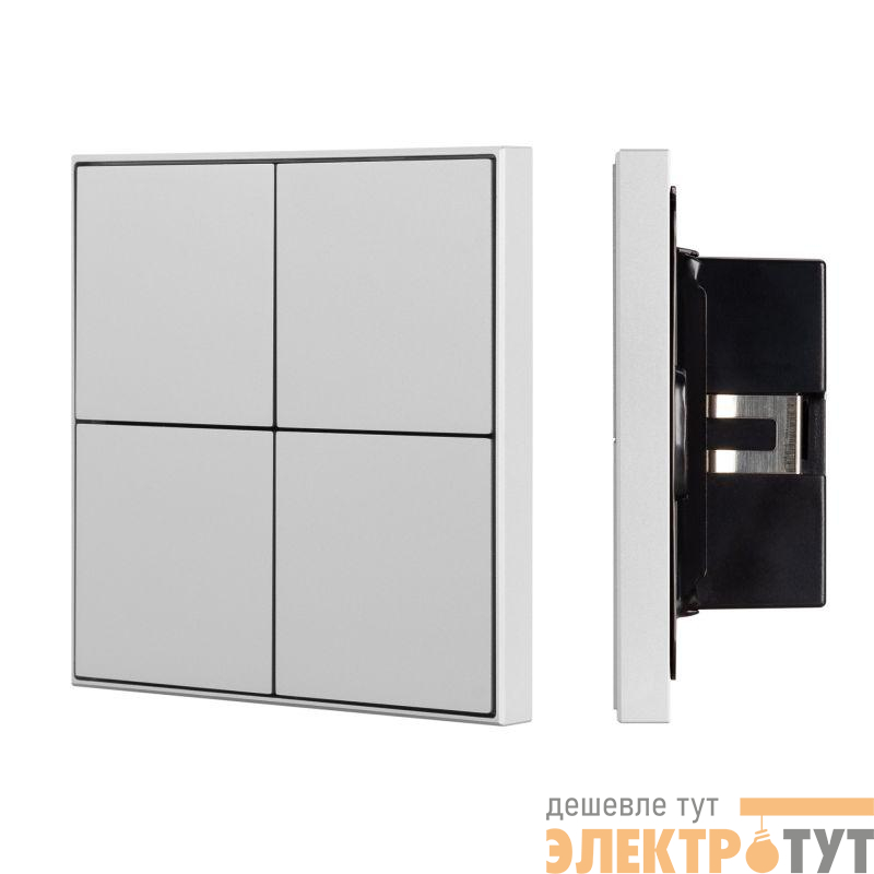 Панель кнопочная KNX-304-23-IN Silver (BUS Frame) (IP20 металл) INTELLIGENT ARLIGHT 039666