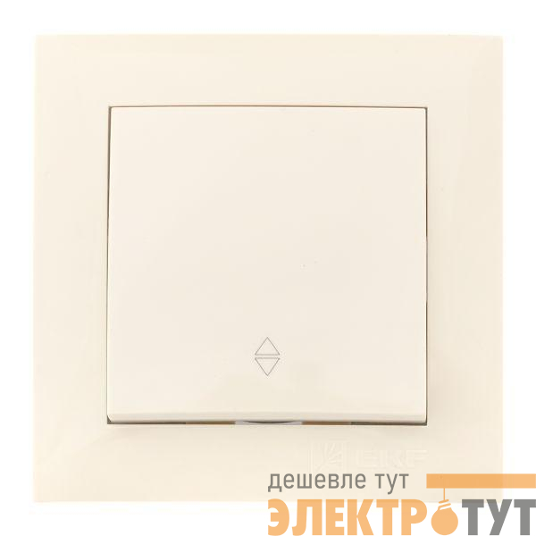 Переключатель проходной 1-кл. СП Валенсия 10А IP20 крем. PROxima EKF EWV10-025-20