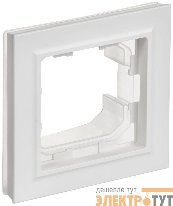 Рамка 1-м BRITE РУ-1-БрАБ-44 IP44 арктич. бел. IEK BR-M12-44-K91