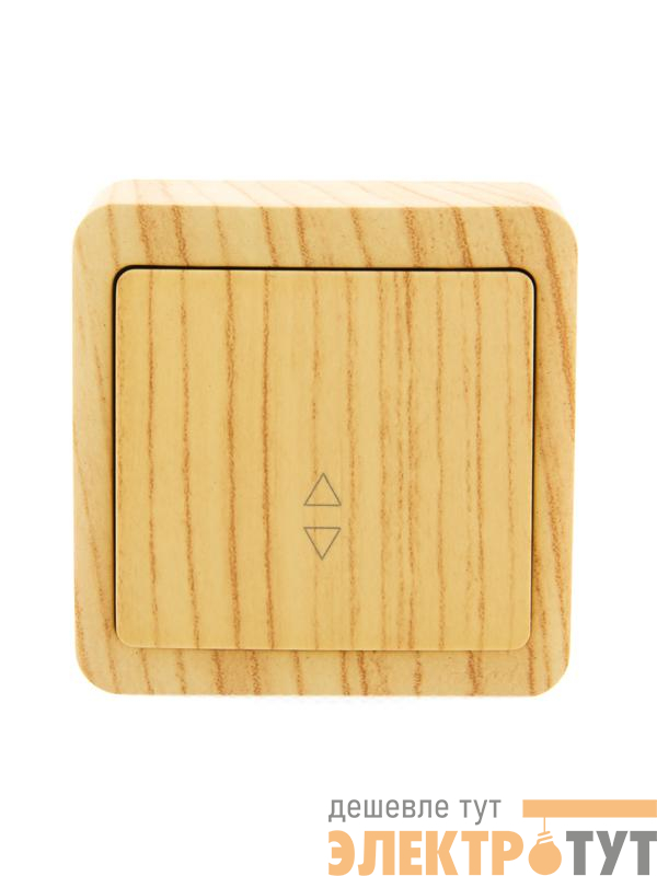 Переключатель проходной 1-кл. 1п ОП Viola 10А IP20 беленый дуб LEZARD 751-5200-105