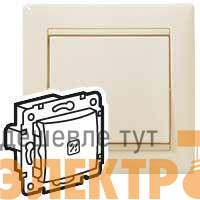 Выключатель 1-кл. СП Valena 10А IP31 с подсветкой механизм сл. кость (DIY-упак.) Leg 695601