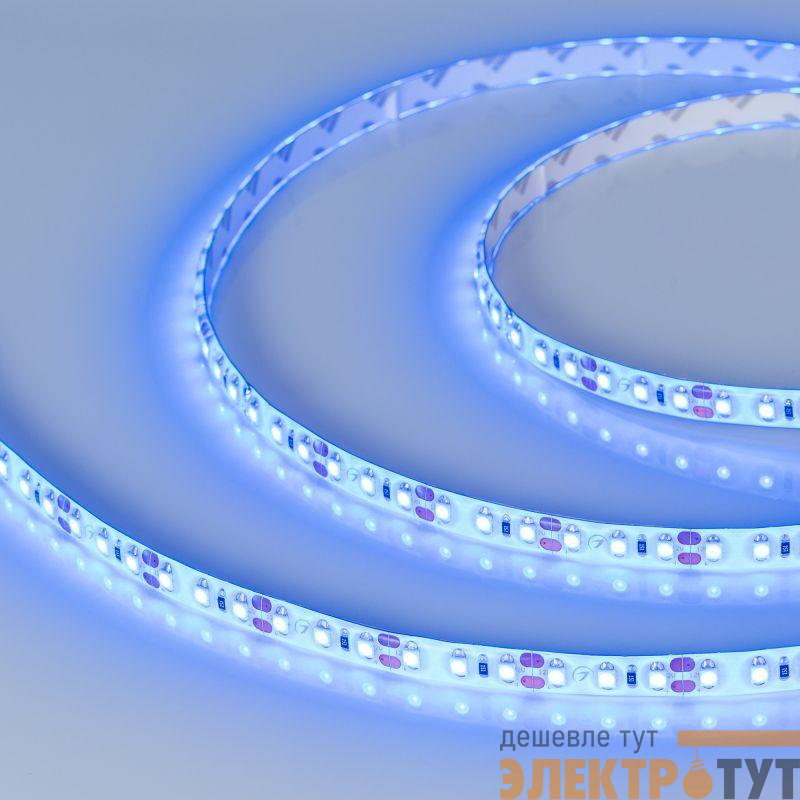 Лента светодиодная RTW-SE-A120-8mm 12V Blue 9.6Вт/м IP65 герметичная (уп.5м) Arlight 014798(2)