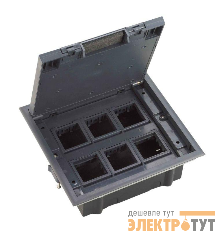 Люк MultiDesk MDK10 на 12мод. IP40 с монтажной коробкой для фальшпола SE MDK10112