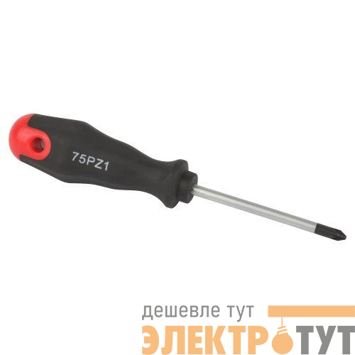 Отвертка PZ 1х75мм крестовая двухкомпонентн. рукоятка ЭРА Б0055851