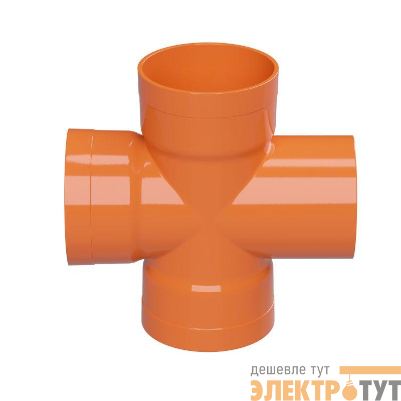 Ответвитель X-образный для гофрированных двустен. труб 90град. d125 DKC 022125