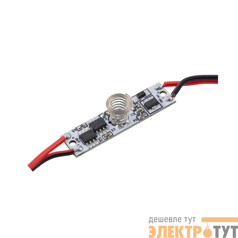 Выключатель сенсорный IP20 12/24В 36/72Вт для алюм. профиля высотой 6мм монохром Apeyron 04-42