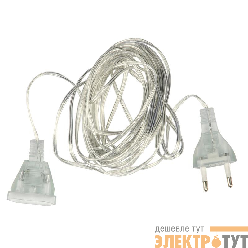 Удлинитель для подключения гирлянд 5м 100Вт тип Y25 UCX-Y25/100W-500 CLEAR прозр. Uniel UL-00010944