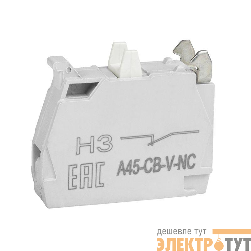 Блок контактный OptiSignal D22 A45-CB-V-NC 1НЗ винтовой зажим ZBE102 КЭАЗ 332201