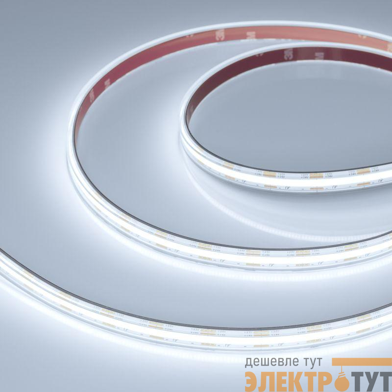 Лента светодиодная COB-PS-X560-12mm 24V White 6000К 9.6Вт/м IP67 герметичная (уп.10м) Arlight 048907