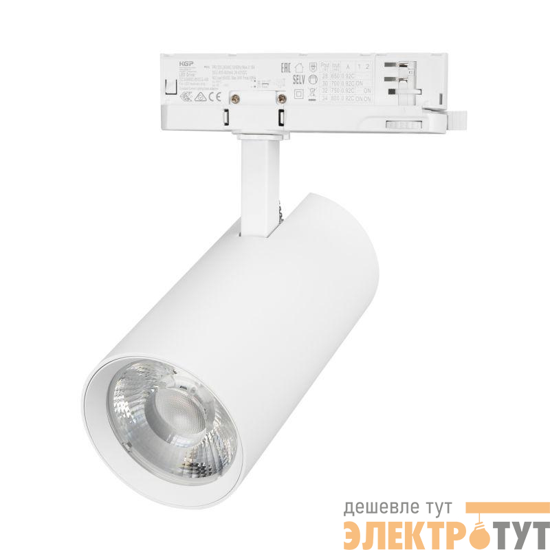 Светильник светодиодный LGD-GERA-4TR-R90-40W Day4000 WH 24deg 230В IP20 40Вт 4000К метал. Arlight 055139