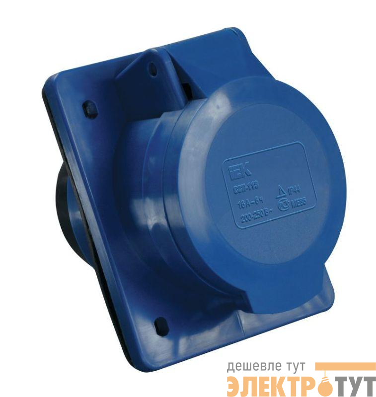Розетка встраиваемая 32А 2P+E 250В IP44 ССИ-423 IEK PSR41-032-3