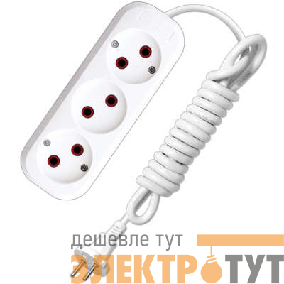 Удлинитель 3х10м без заземл. 10А IP20 У6-639М ПВС 2х1 UNIVersal 639М-10