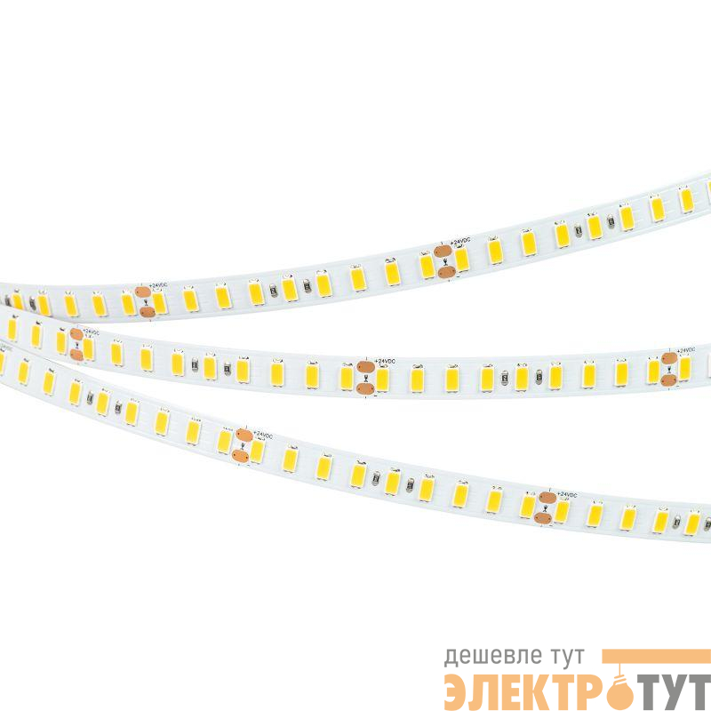 Лента светодиодная ULTRA-C126-10mm 24V Day 5000К 14.4Вт/м IP20 5630 высок. эффект. 200лм/Вт (уп.5м) Arlight 040219