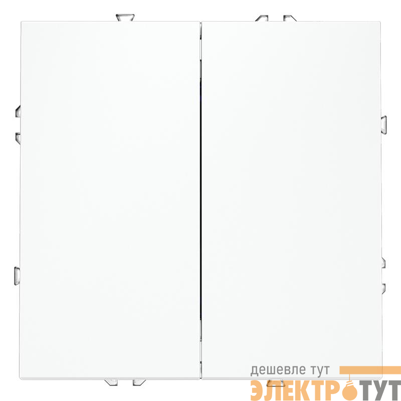 Переключатель проходной 2-кл. СП S70 10А механизм бел. матов. Voltum VLS020302