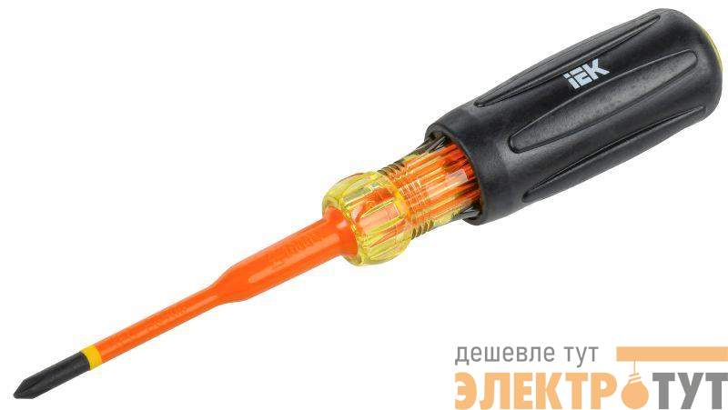 Отвертка диэлектрическая SLIM PH1х80 Т3 ARMA2L 5 IEK A2L5-SC31-T3-PH-10-080