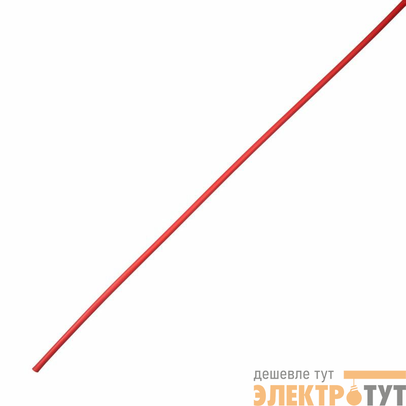 Трубка термоусадочная тонкостен. 9/3 с клеем (3:1) 1м красн. Rexant 26-9004