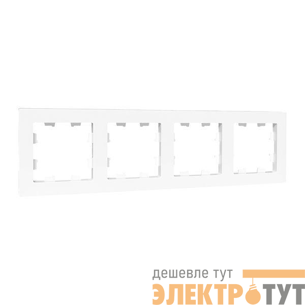 Рамка 4-м Эпика пластик бел. EKF UP1-FPW-04